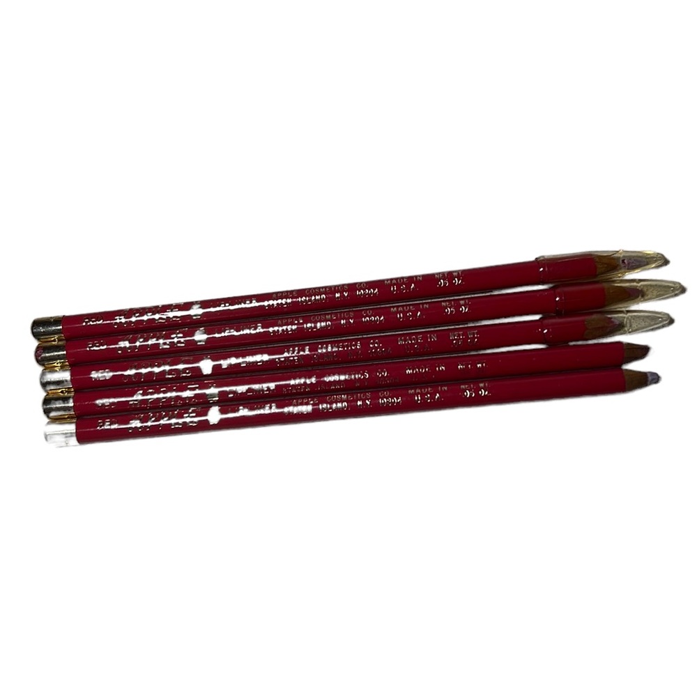 Red lip liner pencils Apple Cosmetics Set of 5